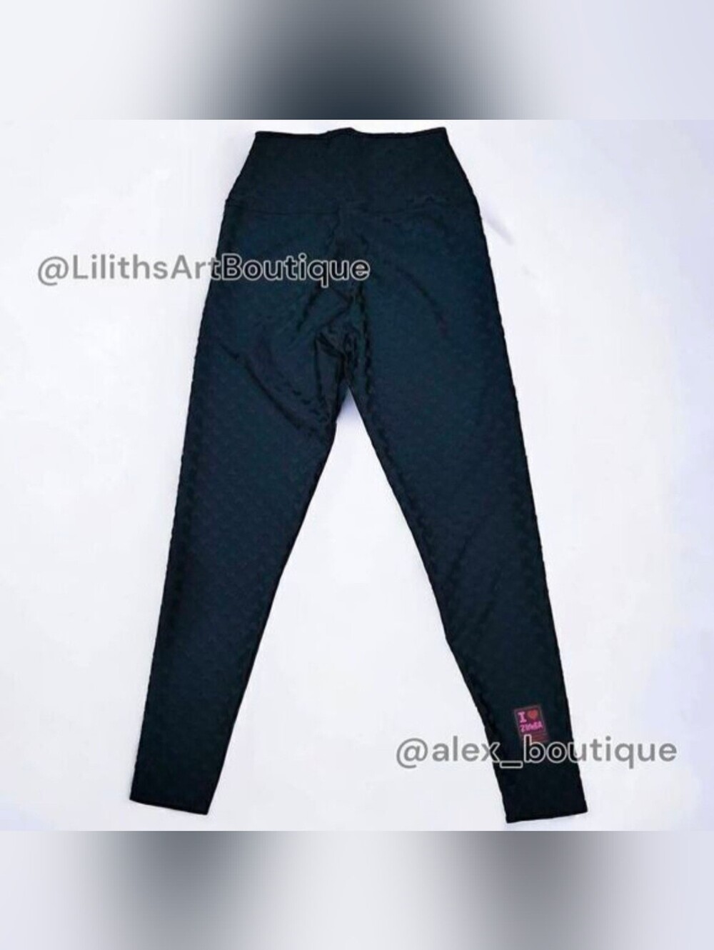 Zumba Love High Waisted Ankle Leggings Bold Black Size S (E048) - Picture 4 of 7
